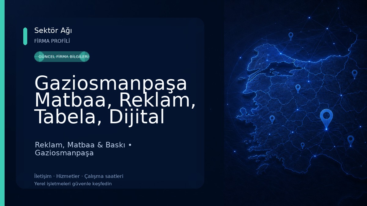 Gaziosmanpaşa Matbaa, Reklam, Tabela, Dijital Baskı Reklam, Matbaa & Baskı