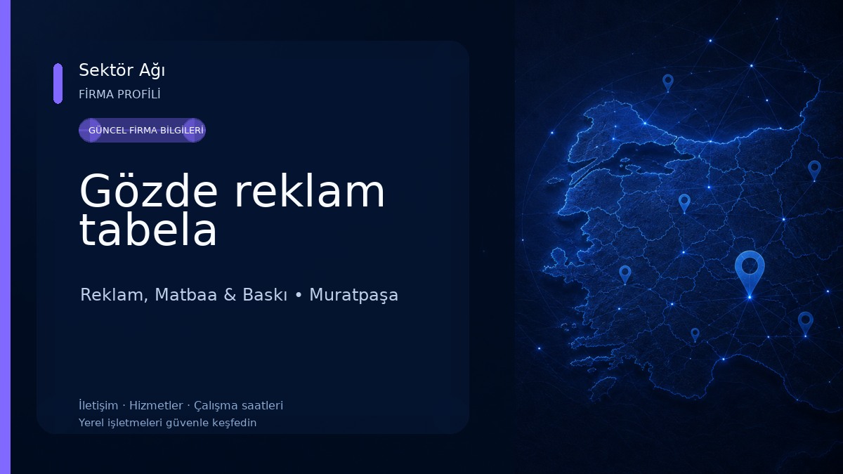 Gözde reklam tabela Reklam, Matbaa & Baskı