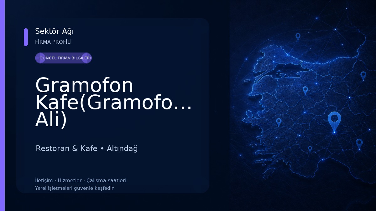 Gramofon Kafe(Gramofoncu Ali) Restoran & Kafe