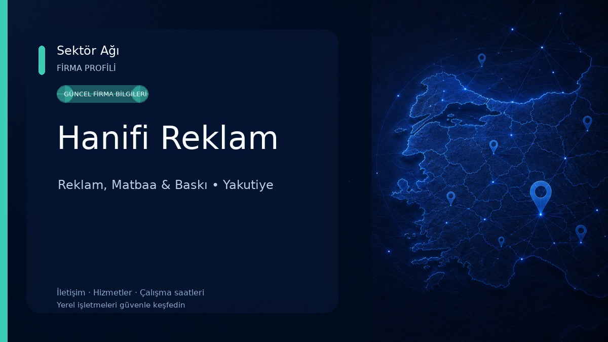 Hanifi Reklam Reklam, Matbaa & Baskı