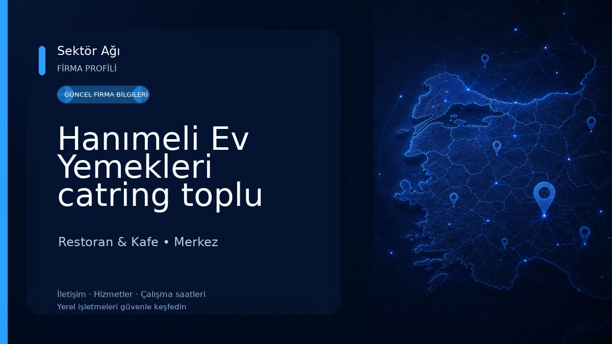Hanımeli Ev Yemekleri catring toplu yemek hizmetleri