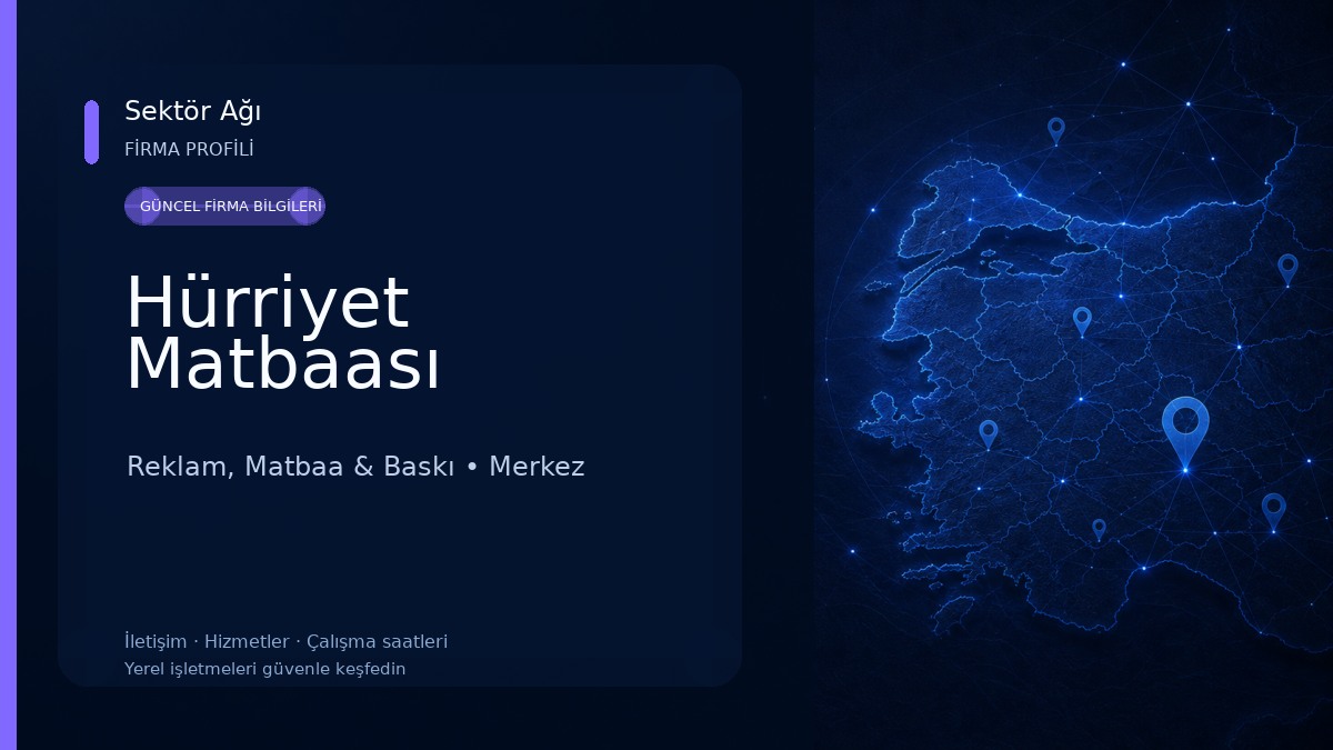 Hürriyet Matbaası Reklam, Matbaa & Baskı