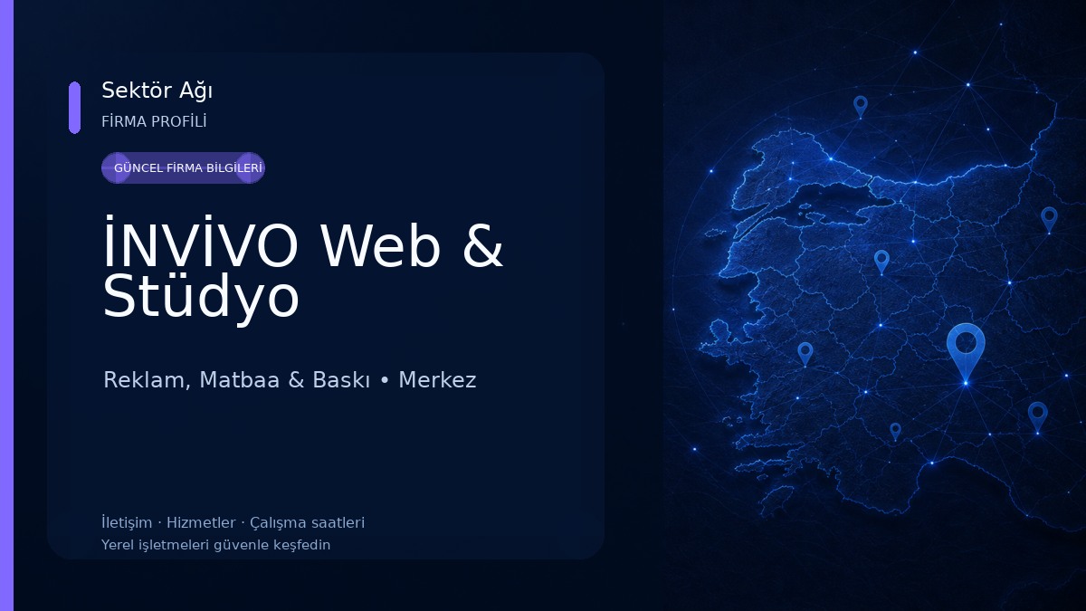 İNVİVO Web & Stüdyo Reklam, Matbaa & Baskı