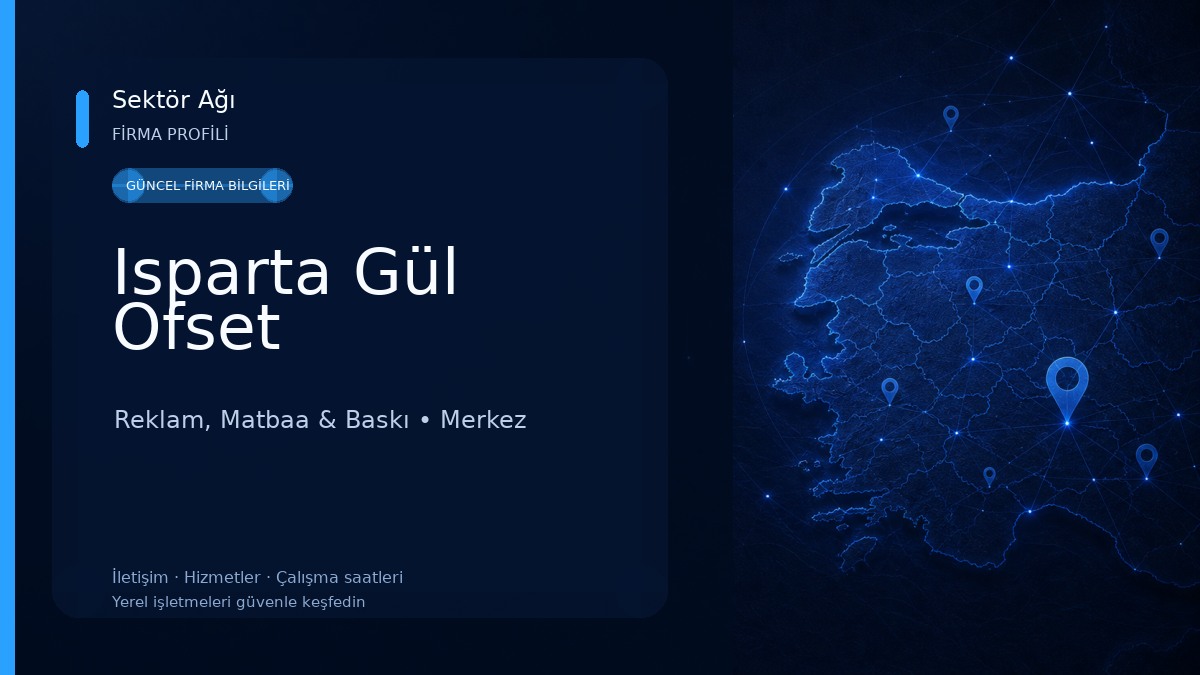 Isparta Gül Ofset Reklam, Matbaa & Baskı
