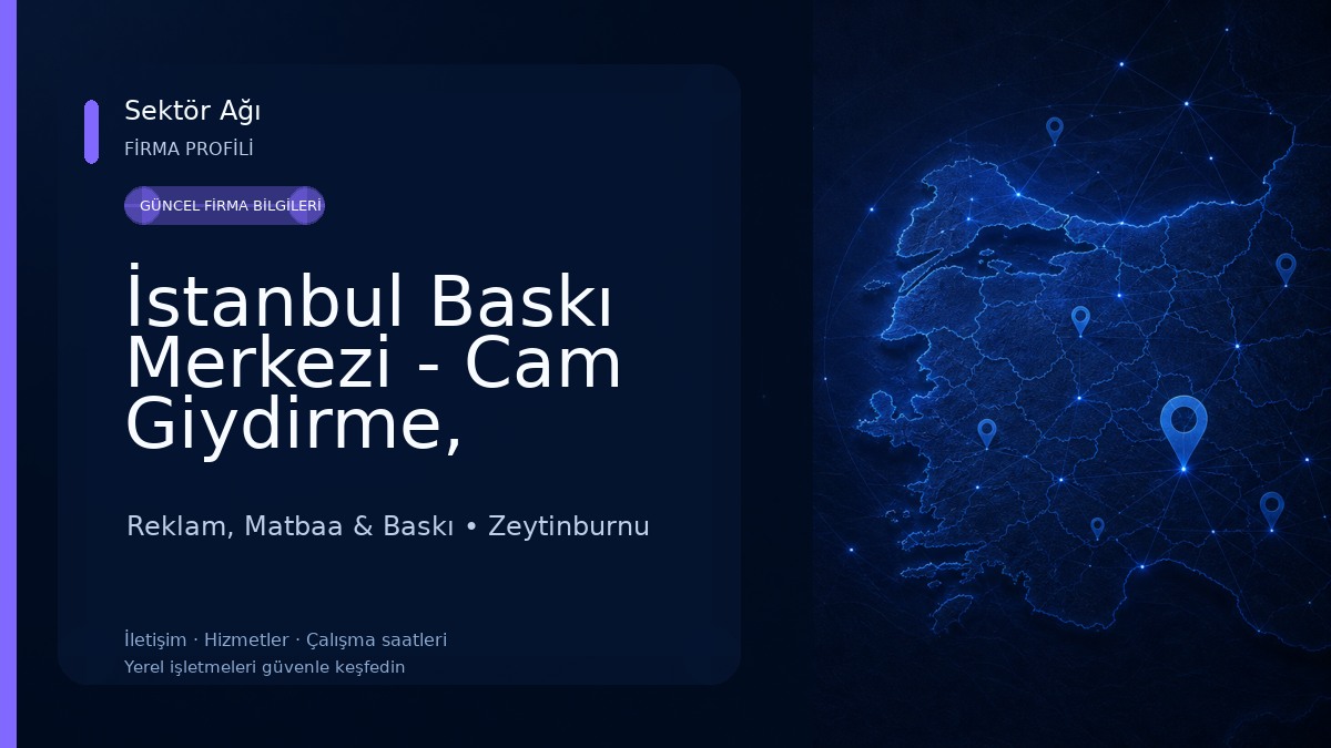 İstanbul Baskı Merkezi - Cam Giydirme, Dekota, Folyo, Mesh Branda, İkaz Levhaları Reklam, Matbaa & Baskı