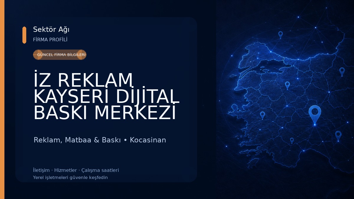 İZ REKLAM KAYSERİ DİJİTAL BASKI MERKEZİ TABELA KUTU HARF LİGHTBOX KAYSERİNİN REKLAMCISI Reklam, Matbaa & Baskı