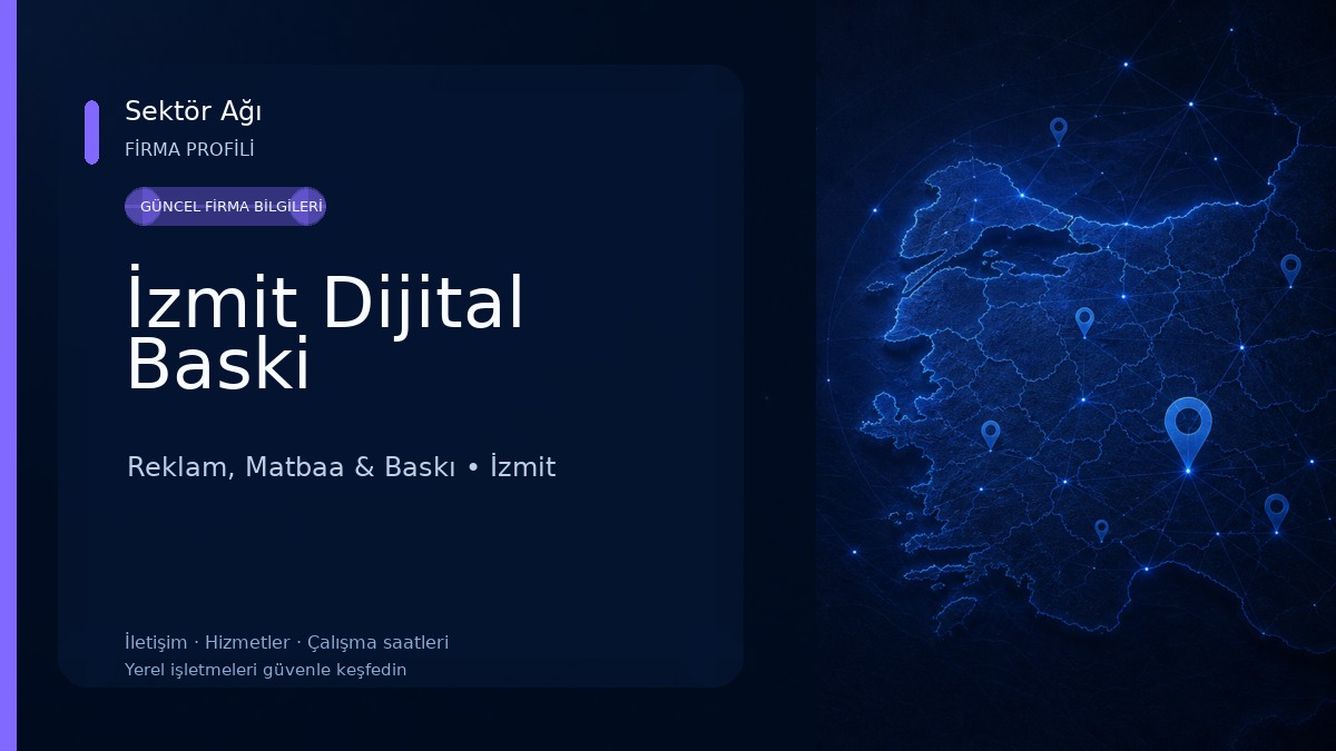 İzmit Dijital Baski Reklam, Matbaa & Baskı