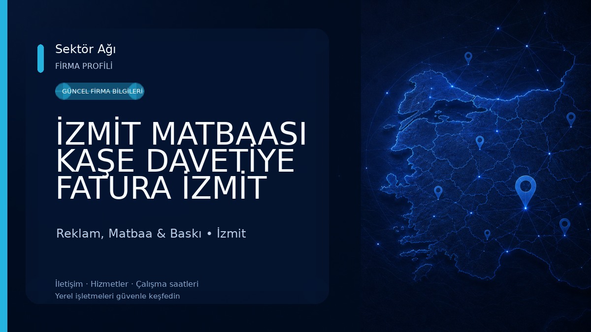İZMİT MATBAASI KAŞE DAVETİYE FATURA İZMİT MATBAA OFSET MATBAA Reklam, Matbaa & Baskı