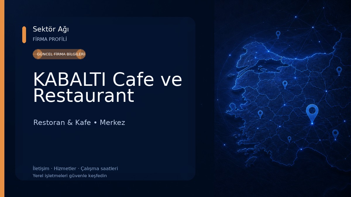 KABALTI Cafe ve Restaurant Restoran & Kafe