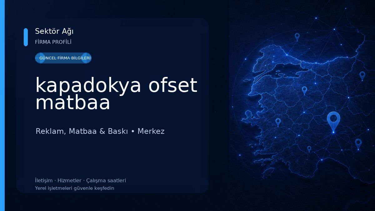 kapadokya ofset matbaa Reklam, Matbaa & Baskı