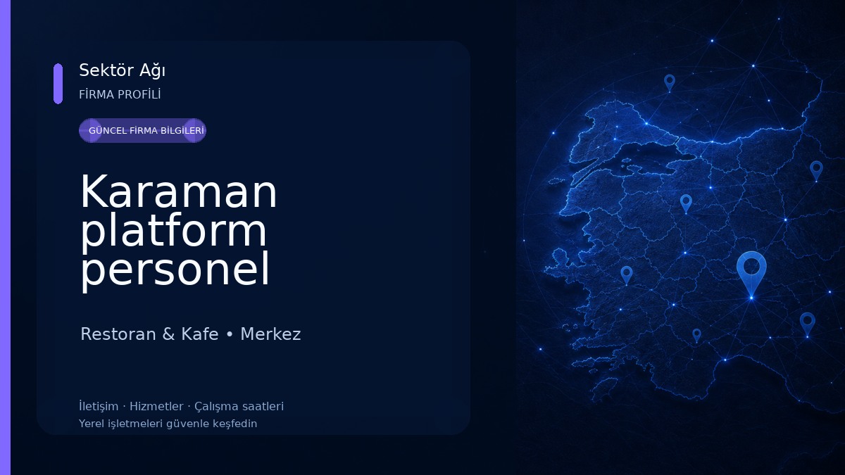 Karaman platform personel yükselticiler