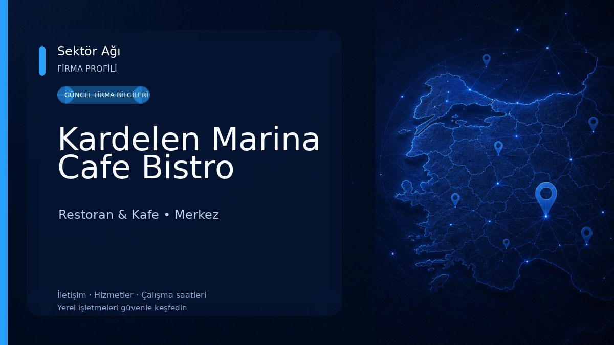 Kardelen Marina Cafe Bistro Restoran & Kafe