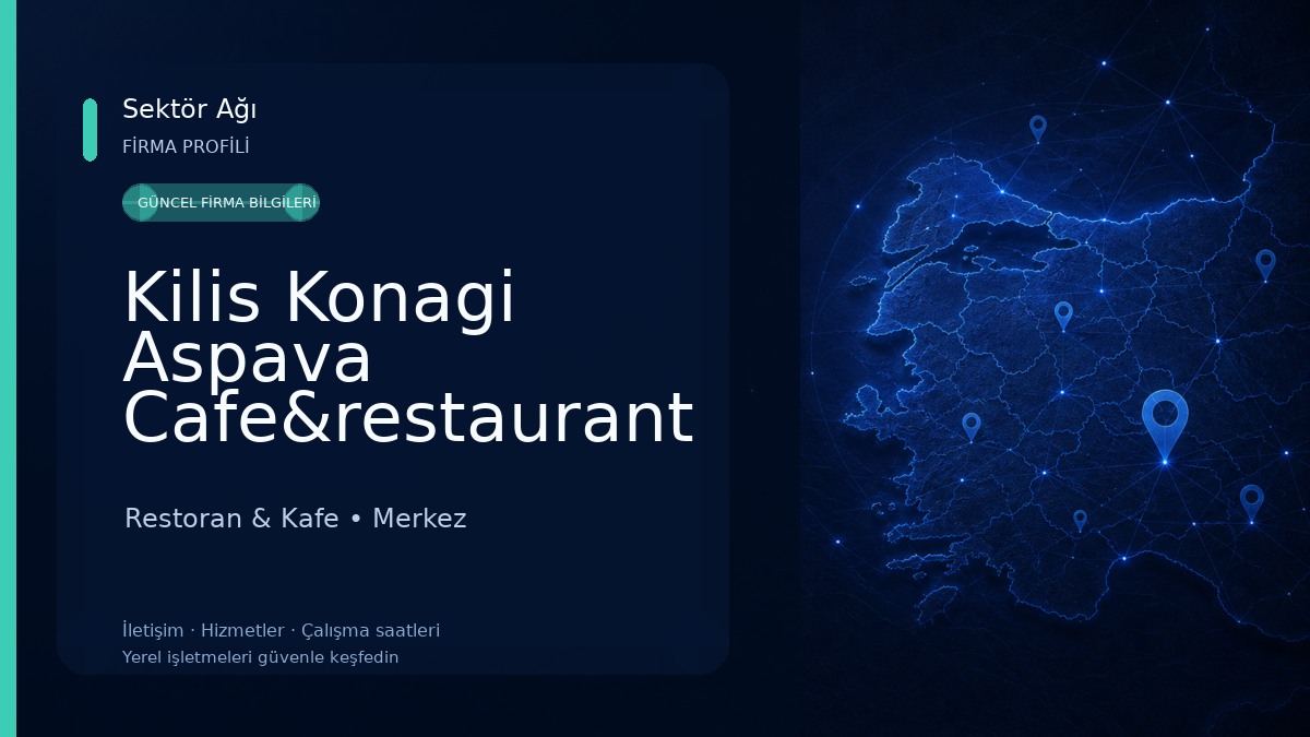 Kilis Konagi Aspava Cafe&restaurant Restoran & Kafe
