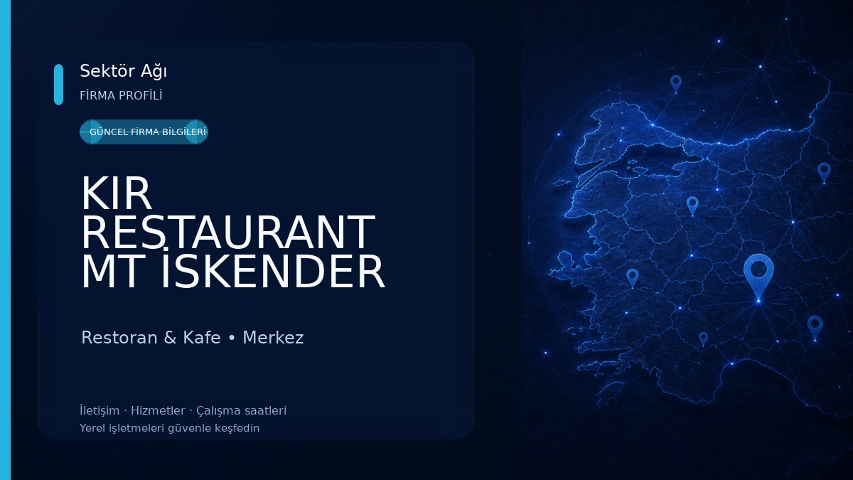 KIR RESTAURANT MT İSKENDER ÇORBA DÜNYASI (kepçeli merkez şube) Restoran & Kafe