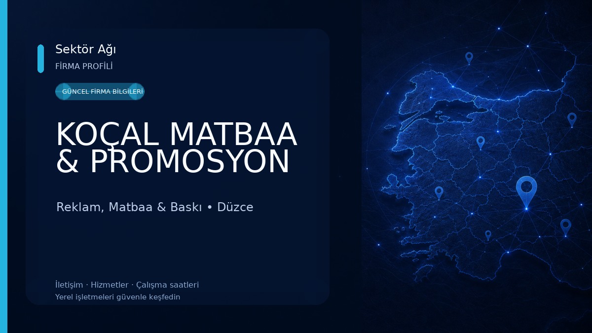 KOÇAL MATBAA & PROMOSYON Reklam, Matbaa & Baskı