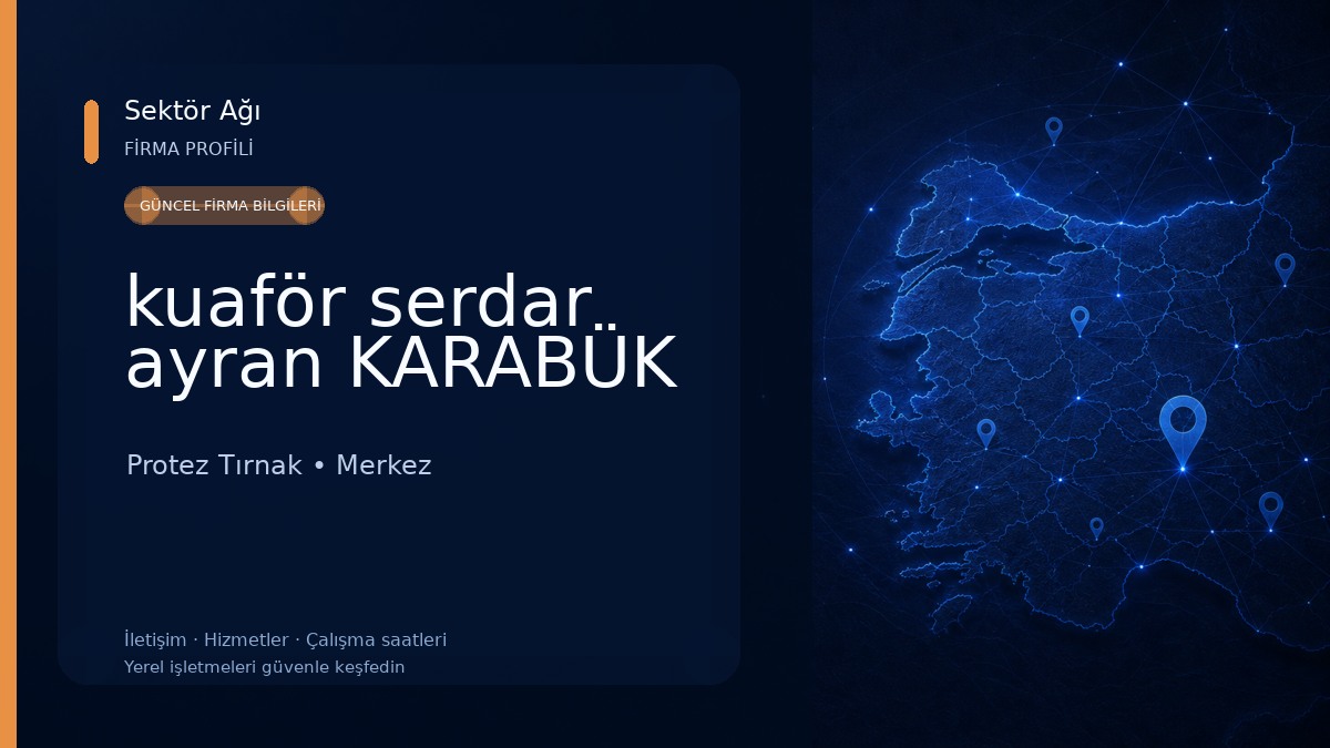 kuaför serdar ayran KARABÜK
