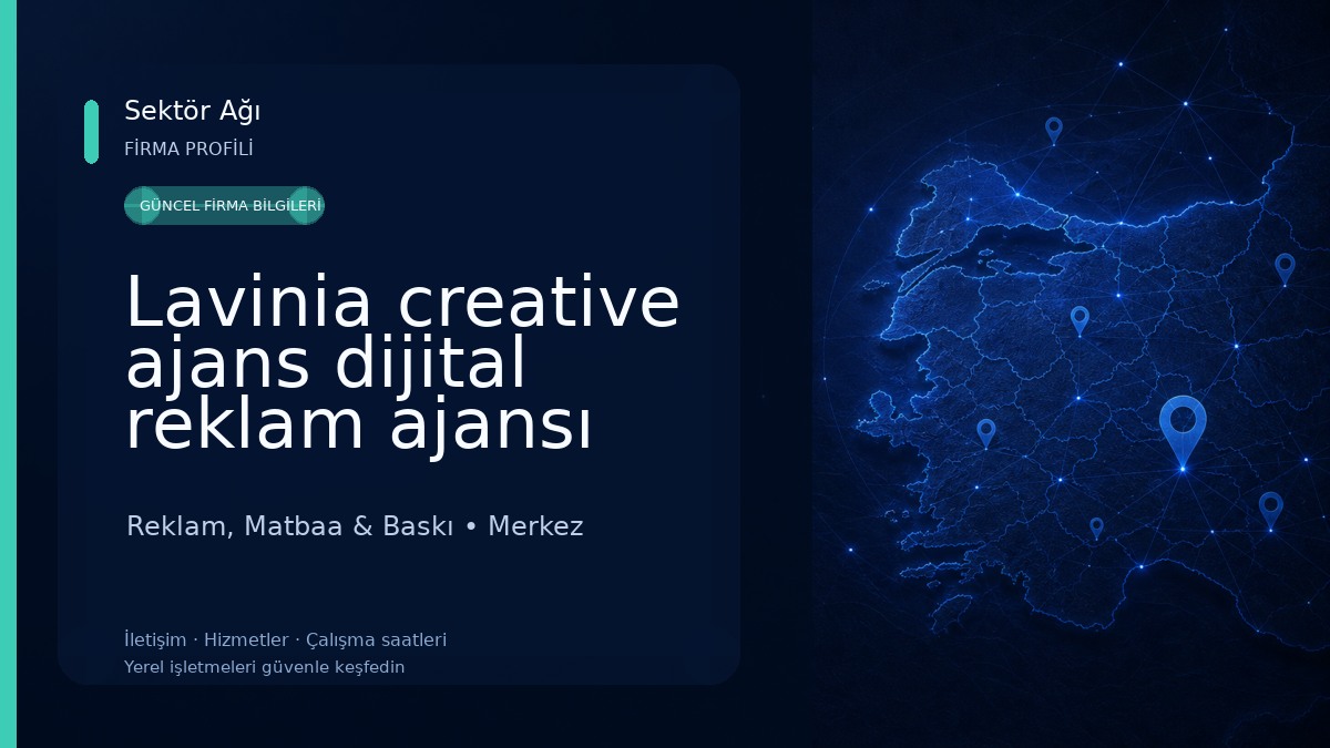 Lavinia creative ajans dijital reklam ajansı Reklam, Matbaa & Baskı
