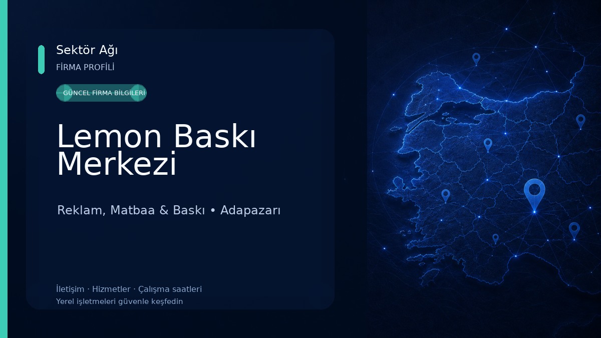 Lemon Baskı Merkezi Reklam, Matbaa & Baskı
