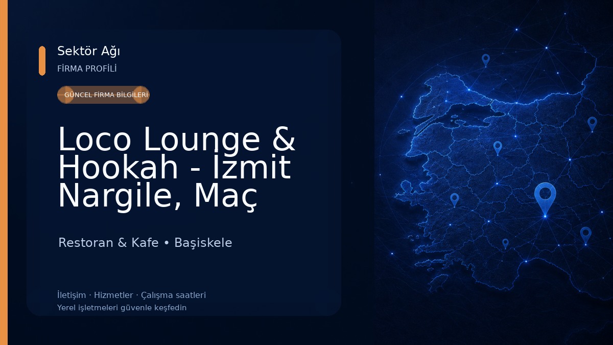 Loco Lounge & Hookah - İzmit Nargile, Maç Restoran & Kafe