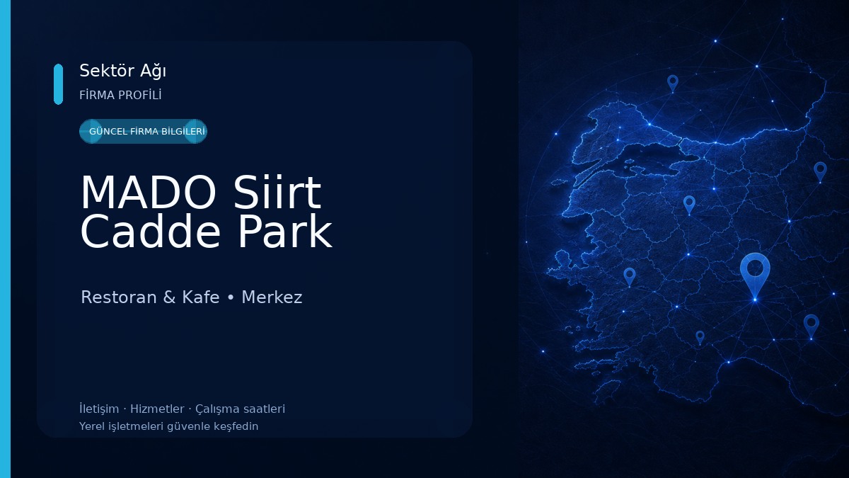 MADO Siirt Cadde Park