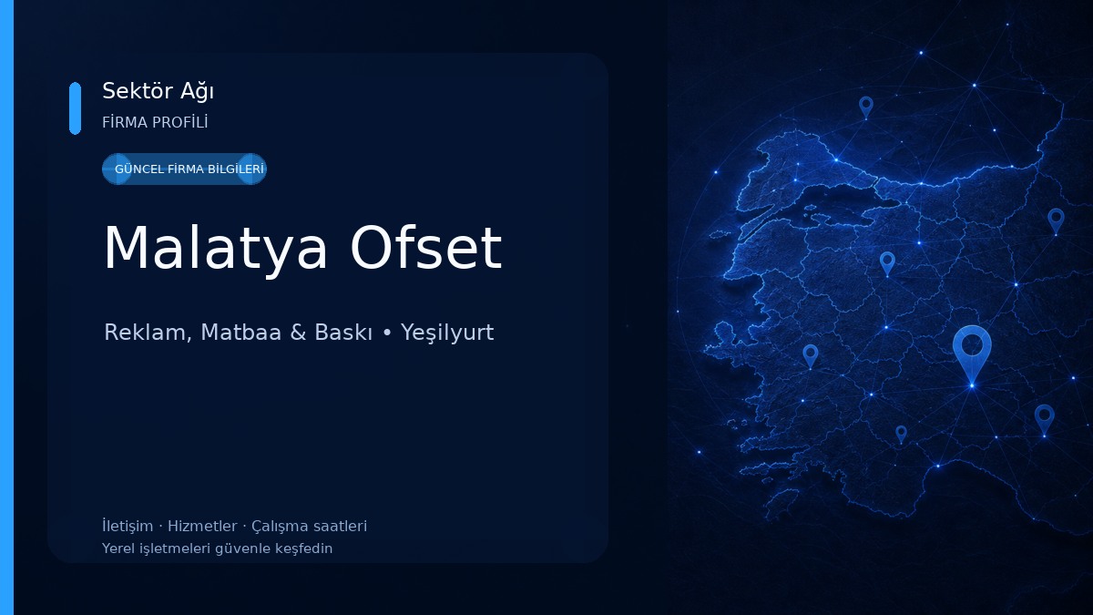 Malatya Ofset Reklam, Matbaa & Baskı