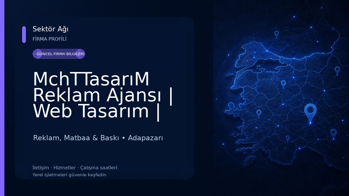 MchTTasarıM Reklam Ajansı | Web Tasarım | Sosyal Medya | Matbaa Reklam, Matbaa & Baskı