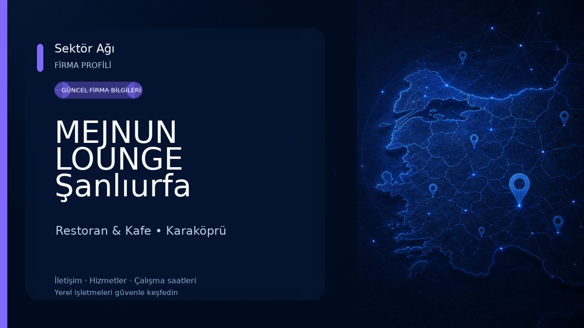 MEJNUN LOUNGE Şanlıurfa Restoran & Kafe