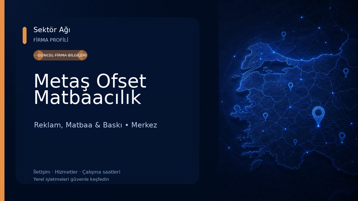 Metaş Ofset Matbaacılık Reklam, Matbaa & Baskı
