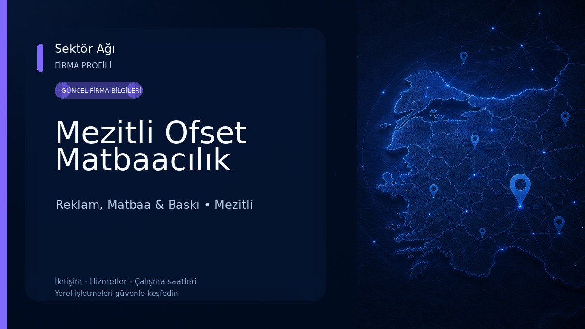 Mezitli Ofset Matbaacılık Reklam, Matbaa & Baskı