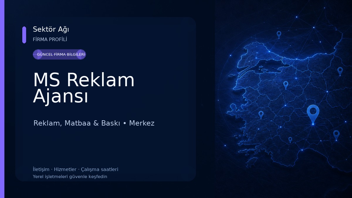 MS Reklam Ajansı Reklam, Matbaa & Baskı