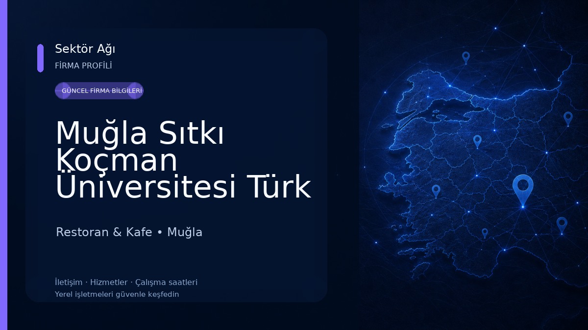 Muğla Sıtkı Koçman Üniversitesi Türk Evi Öğrenci Kafeteryası Restoran & Kafe