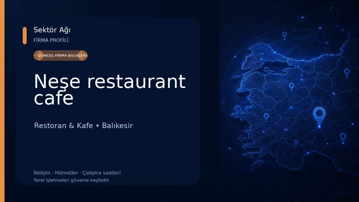 Neşe restaurant cafe Restoran & Kafe
