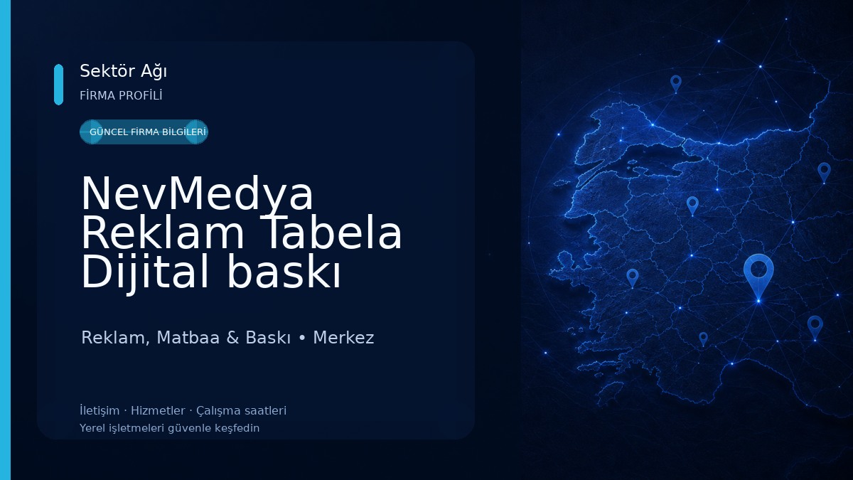 NevMedya Reklam Tabela Dijital baskı