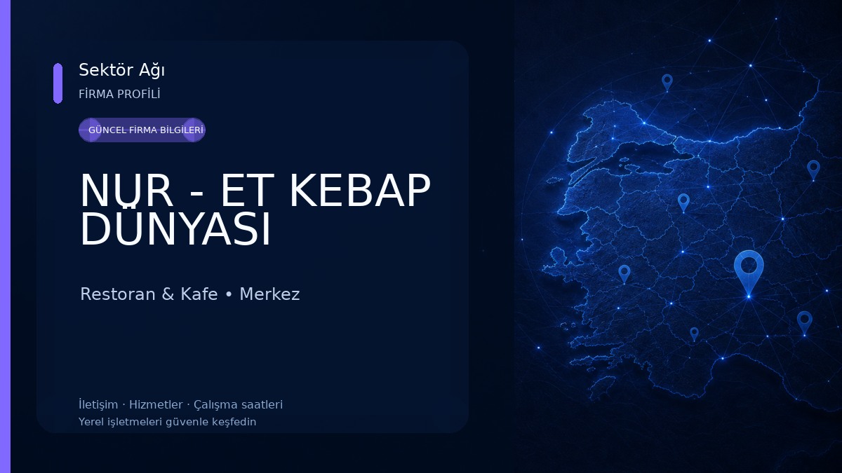 NUR - ET KEBAP DÜNYASI Restoran & Kafe