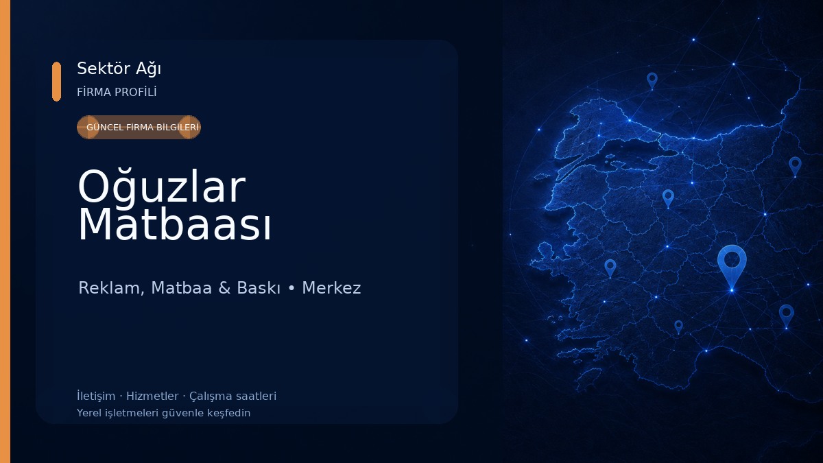 Oğuzlar Matbaası Reklam, Matbaa & Baskı