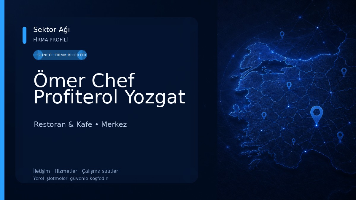 Ömer Chef Profiterol Yozgat Restoran & Kafe