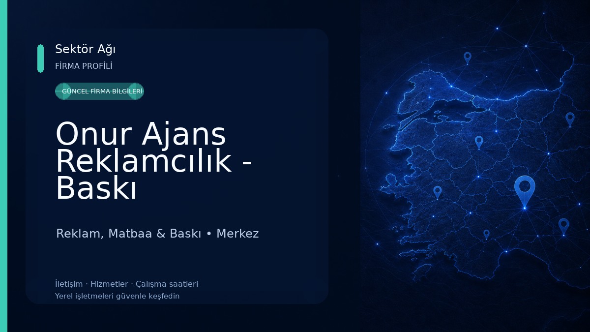 Onur Ajans Reklamcılık - Baskı Teknolojileri