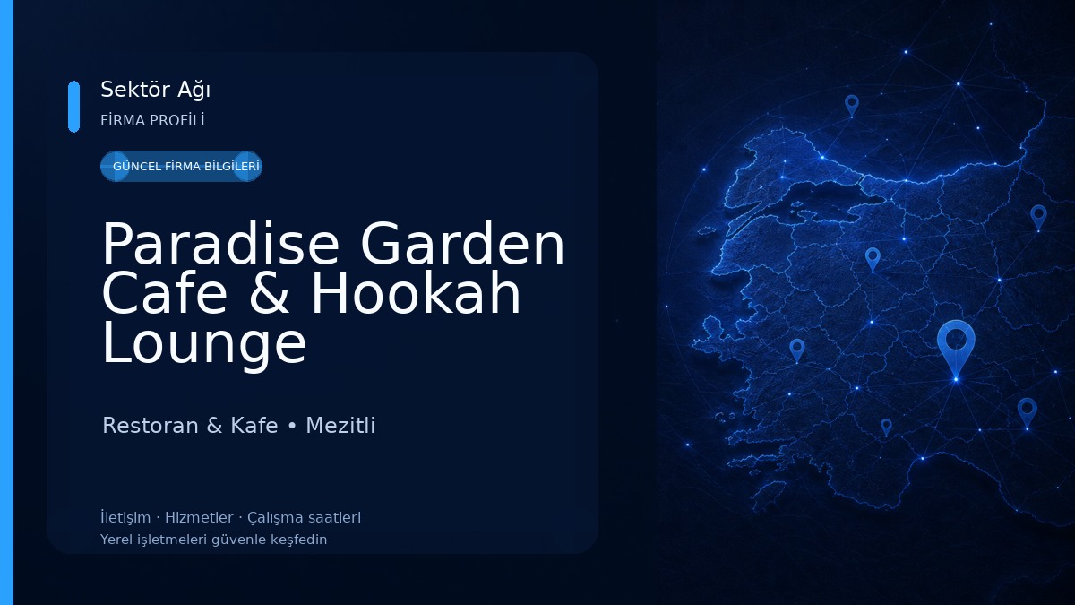 Paradise Garden Cafe & Hookah Lounge Restoran & Kafe