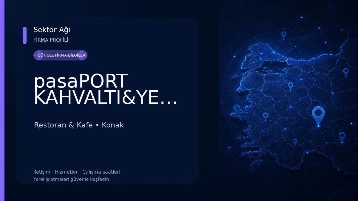 pasaPORT KAHVALTI&YEMEK Restoran & Kafe