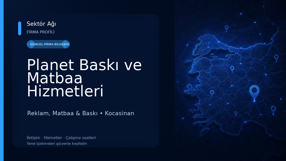 Planet Baskı ve Matbaa Hizmetleri