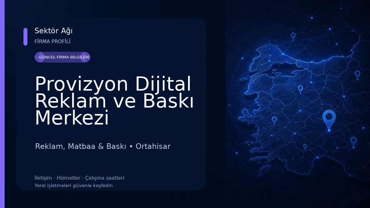 Provizyon Dijital Reklam ve Baskı Merkezi Reklam, Matbaa & Baskı