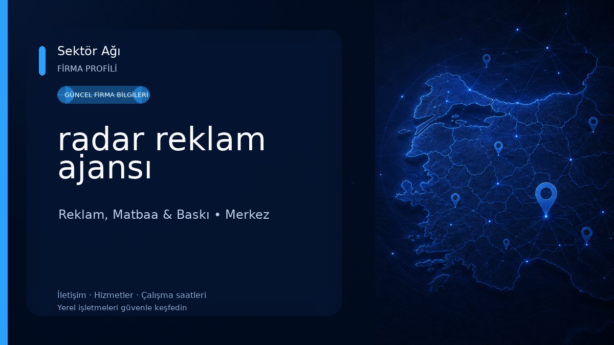 radar reklam ajansı