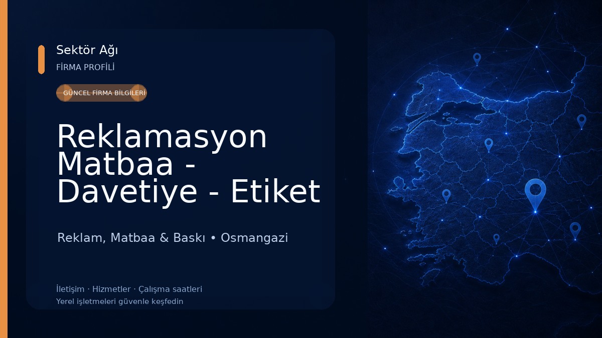 Reklamasyon Matbaa - Davetiye - Etiket Reklam, Matbaa & Baskı
