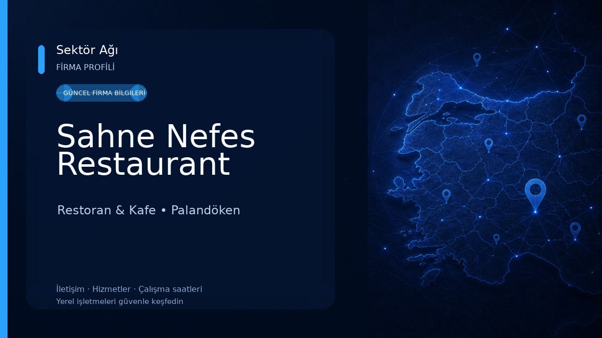 Sahne Nefes Restaurant Restoran & Kafe