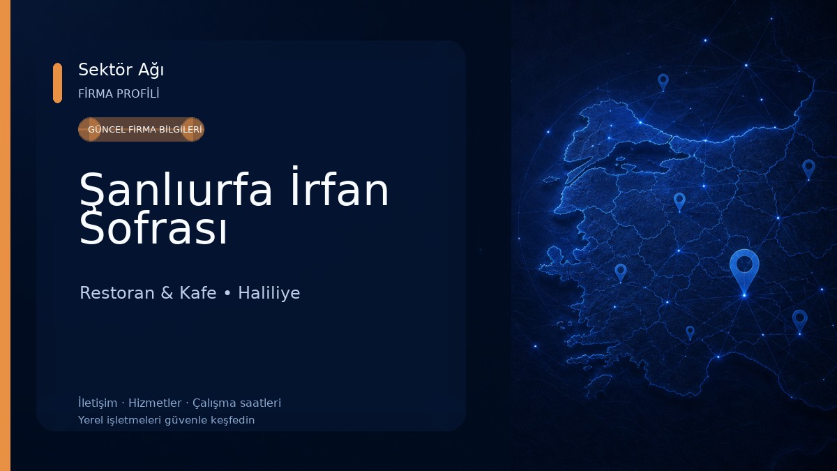 Şanlıurfa İrfan Sofrası Restoran & Kafe