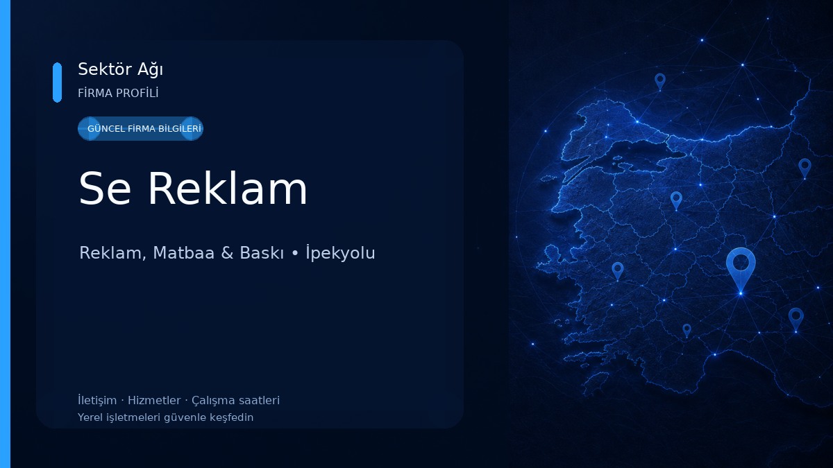 Se Reklam Reklam, Matbaa & Baskı