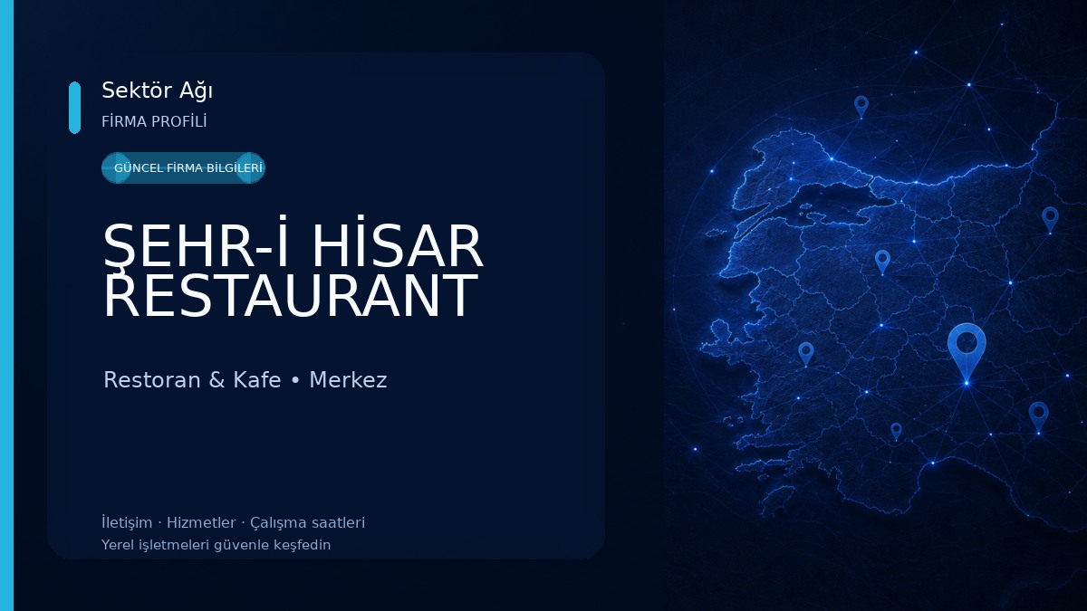 ŞEHR-İ HİSAR RESTAURANT Restoran & Kafe