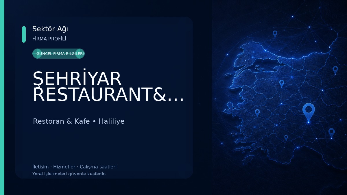ŞEHRİYAR RESTAURANT&CAFE Restoran & Kafe