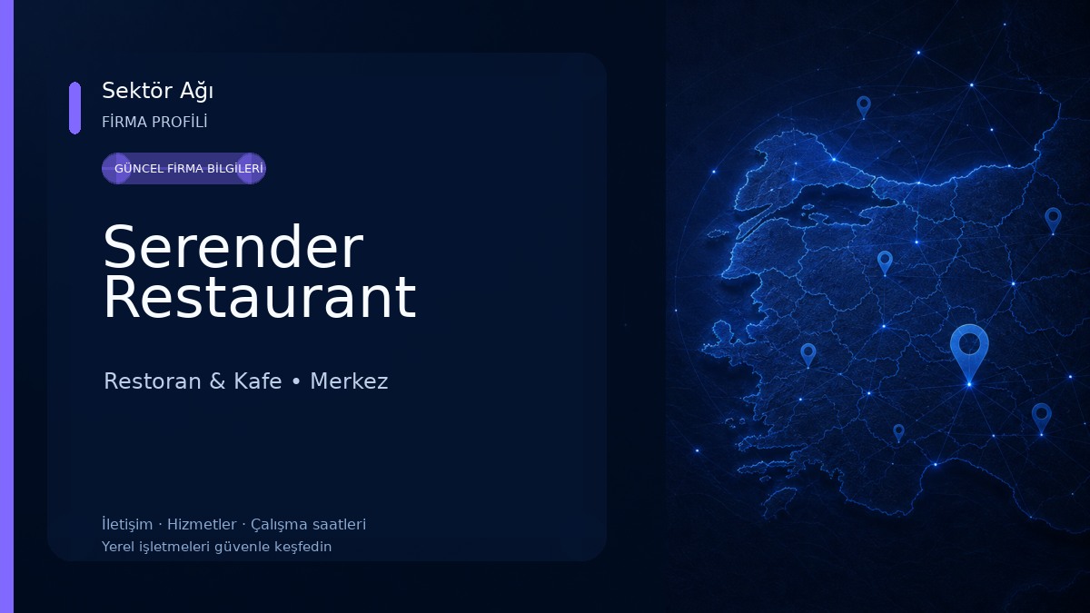 Serender Restaurant Restoran & Kafe
