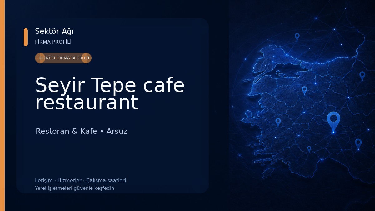 Seyir Tepe cafe restaurant Restoran & Kafe